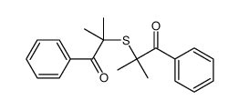 2-methyl-2-(2-methyl-1-oxo-1-phenylpropan-2-yl)sulfanyl-1-phenylpropan-1-one Structure