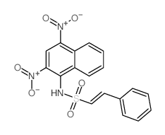 N-(2,4-dinitronaphthalen-1-yl)-2-phenyl-ethenesulfonamide structure