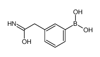 3-(2-amino-2-oxoethyl)phenylboronic acid Structure