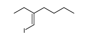 (E)-1-iodo-2-ethyl-1-hexene Structure