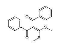 2-[bis(methylsulfanyl)methylidene]-1,3-diphenylpropane-1,3-dione结构式