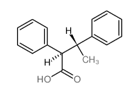 Benzenepropanoic acid, b-methyl-a-phenyl-, (aR,bR)-rel-结构式