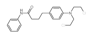 Benzenebutanamide, 4-[bis (2-chloroethyl)amino]-N-phenyl-结构式