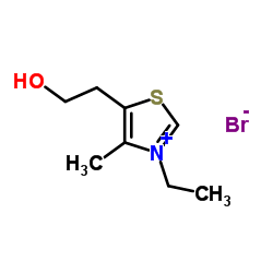 3-乙基-5-(2-羟乙基)-4-甲基噻唑溴化物结构式