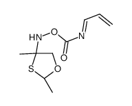 [[(2S)-2,4-dimethyl-1,3-oxathiolan-4-yl]amino] (NE)-N-prop-2-enylidenecarbamate结构式