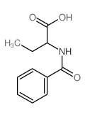 Butanoic acid,2-(benzoylamino)-结构式