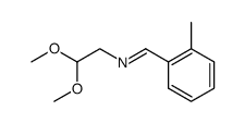 2,2-dimethoxy-N-(2-methylbenzylidene)ethanamine Structure