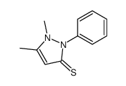 1,5-dimethyl-2-phenylpyrazole-3-thione Structure