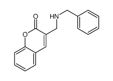3-[(benzylamino)methyl]chromen-2-one Structure