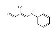 3-anilino-2-bromo-acrylaldehyde Structure
