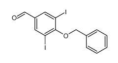 4-(Benzyloxy)-3,5-diiodobenzaldehyde结构式