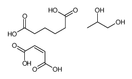 (E)-but-2-enedioic acid,hexanedioic acid,propane-1,2-diol Structure