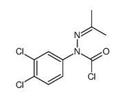 N-(3,4-dichlorophenyl)-N-(propan-2-ylideneamino)carbamoyl chloride Structure