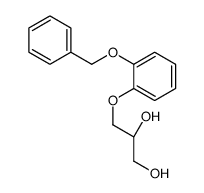 (2R)-3-(2-phenylmethoxyphenoxy)propane-1,2-diol结构式