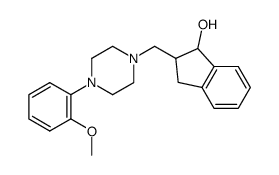 2,3-Dihydro-2-[[4-(2-methoxyphenyl)-1-piperazinyl]methyl]-1H-inden-1-ol结构式