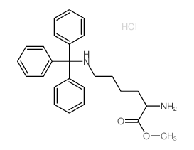 methyl 2-amino-6-(tritylamino)hexanoate structure