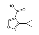 3-环丙基-1,2-噁唑-4-羧酸结构式
