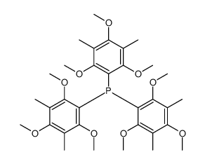 tris(2,4,6-trimethoxy-3,5-dimethylphenyl)phosphane Structure