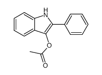 3-acetoxy-2-phenylindole结构式