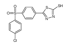 5-[4-(4-chlorophenyl)sulfonylphenyl]-3H-1,3,4-thiadiazole-2-thione Structure