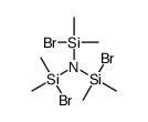 [[bis[bromo(dimethyl)silyl]amino]-bromo-methylsilyl]methane结构式