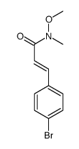 3-(4-bromophenyl)-N-methoxy-N-methylprop-2-enamide Structure