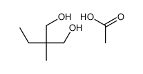 acetic acid,2-ethyl-2-methylpropane-1,3-diol结构式