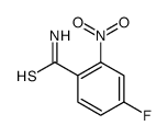 Benzenecarbothioamide, 4-fluoro-2-nitro- (9CI) Structure