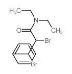 Benzenepropanamide, a,b-dibromo-N,N-diethyl- Structure