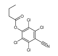 (2,3,5,6-tetrachloro-4-cyanophenyl) butanoate Structure