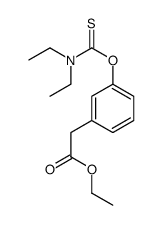 ETHYL 3-(O-DIETHYLTHIOCARBAMOYL)PHENYLACETATE Structure