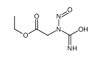 ethyl 2-[carbamoyl(nitroso)amino]acetate Structure