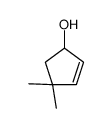 4,4-dimethylcyclopent-2-en-1-ol结构式
