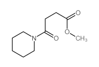 methyl 4-oxo-4-(1-piperidyl)butanoate结构式