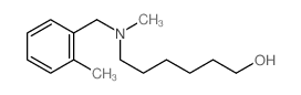 6-[methyl-[(2-methylphenyl)methyl]amino]hexan-1-ol结构式