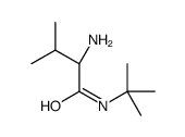 (2R)-2-氨基-N-(1,1-二甲基乙基)-3-甲基丁酰胺结构式