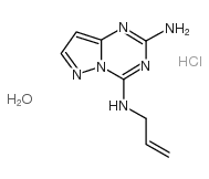 N(sup 4)-2-Propenylpyrazolo(1,5-a)-1,3,5-triazine-2,4-diamine, hydroch loride hydrate (2:2:1) Structure