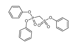 diphenyl [(phenoxysulfonyl)methyl]phosphonate Structure