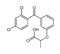 2-[3-(2,4-dichlorobenzoyl)phenoxy]propanoic acid结构式