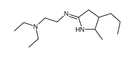 1-Pyrroline, 2-((2-(diethylamino)ethyl)amino)-5-methyl-4-phenyl-4-prop yl- Structure