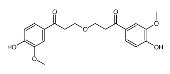 bis-[3-(4-hydroxy-3-methoxy-phenyl)-3-oxo-propyl]-ether Structure