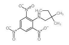 N-(2,2-dimethylbutyl)-2,4,6-trinitro-aniline结构式