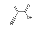 2-cyano-crotonic acid Structure