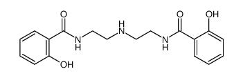 N,N'-(azanediylbis(ethane-2,1-diyl))bis(2-hydroxybenzamide)结构式