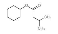 Butanoic acid,3-methyl-, cyclohexyl ester Structure