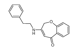 3-phenethylamino-1-benzoxepin-5(2H)-one结构式