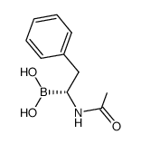 (R)-1-acetamido-2-phenylethane-1-boronic acid Structure