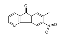 7-methyl-8-nitroindeno[1,2-b]pyridin-5-one结构式