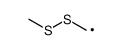 (methyldithio)methyl radical Structure