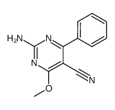 2-amino-4-methoxy-6-phenyl-5-pyrimidinecarbonitrile Structure